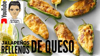 Jalapeños rellenos de queso Poppers deliciosa botana [upl. by Moon525]