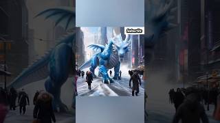 Humans Flee from the Ice Dragon’s Attack🏃‍♂️dragon trending icedragon shorts  animals short [upl. by Ajuna67]