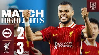 BRILLIANT Gakpo Double amp Diaz Goal Brighton 23 Liverpool  Carabao Cup Highlights [upl. by Luelle]