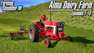 Alma Dairy Farm Lets Play Episodes 110 Supercut  Farming Simulator 22 [upl. by Plath]