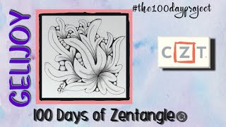 GELIJOY  Easy Zentangle ® Patterns  Day 23  100 Days of Zentangle 2020 [upl. by Niveg]