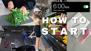 HOW TO START Your Fitness Journey Eating Healthier Working Out Waking Up Early Mindset [upl. by Enelhtac304]