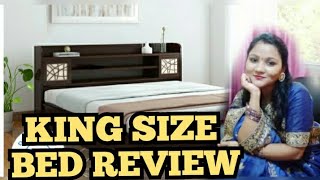 FLIPKART KING SIZE BED REVIEW  MAYFLOWER SPACEWOOD BED INSTALLATION  ONLINE FURNITURE HAUL [upl. by Nolte148]