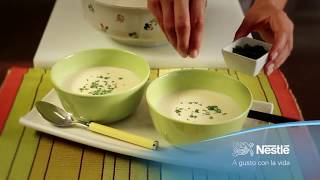 🥣 Vichyssoise crema fría de puerros  Recetas rápidas Nestlé [upl. by Upali]