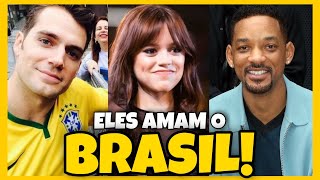 10 ATORES DE HOLLYWOOD QUE AMAM O BRASIL [upl. by Nacnud]