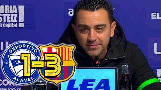 RUEDA PRENSA XAVI DEPORTIVO ALAVÉS 13 FC BARCELONA [upl. by Denver]