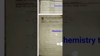 Bs chemistry and bio chemistry gcuf 6th past paper [upl. by Valerlan]