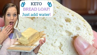 Keto Just Add Water BREAD LOAF Gluten free Low carb amp Sugar free BREAD [upl. by Uthrop220]