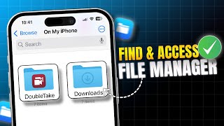 How to Find and Access the File Manager on iPhone  Where to See Downloaded Files on iPhone [upl. by Swords]