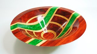 Woodturning  Emeralds and Rubies [upl. by Airrat]