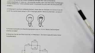 Elektrizitätslehre alte Prüfungen [upl. by Icam]