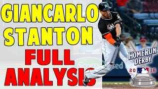 Giancarlo Stanton FULL Swing Analysis  Setup to Finish Pro Speed Baseball [upl. by Bathelda577]