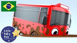 Desenho para Bebe  Vermelho Ônibus Buster  Preso na Lama  NOVO DESENHO  Little Baby Bum [upl. by Kcirdahc]