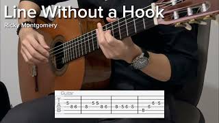 Line Without a Hook by Ricky Montgomery EASY Guitar Tab [upl. by Gordan496]