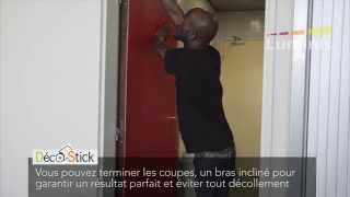 Comment rénover une porte avec du revêtement décoratif Luminis Films [upl. by Idolla]