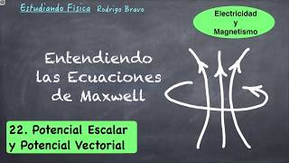 Entendiendo las Ecuaciones de Maxwell  22 Potencial Escalar y Potencial Vectorial [upl. by Charlie]