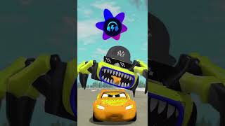 Escape From LIGHTNING MCQUEEN BOT THUG LIFE EATER Crazy Frog Song [upl. by Sirovat]