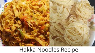 Hakka Noodles Chicken Hakka Noodles Kids Favorite Recipe [upl. by Ahsinit]