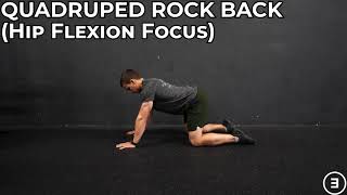 Quadruped Rock Back Hip Flexion Focus [upl. by Nylhsoj]