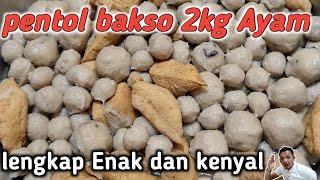 UNTUNGNYA BESAR Resep pentol bakso enak dan kenyal jual curah [upl. by Celeski]