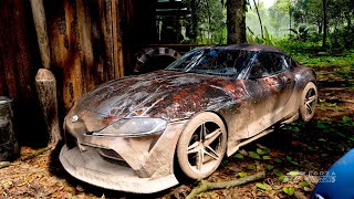 Rebuilding Abandoned Toyota GR Supra  Forza Horizon 5 4K UHD [upl. by Olra]