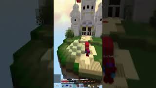 Was this game clean 🤔 hypixel bedwars minecraft fireball [upl. by Ajar]