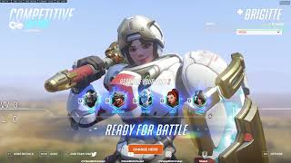 WHAT 3000 HOURS OF BRIGITTE LOOK LIKE  VIOLET BRIGITTE GAMEPLAY OVERWATCH 2 TOP 500 [upl. by Haas981]