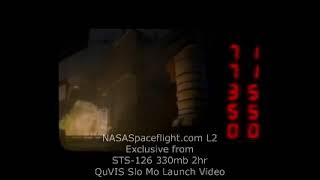 STS126 launch replay Camera E2 [upl. by Enyalb]