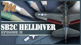 Part 2  SB2C4 Helldiver  172  plastic scale model step by step build [upl. by Ibloc]