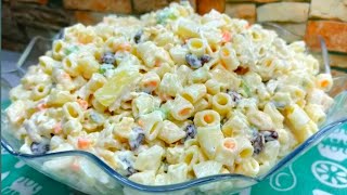 THE BEST AND CREAMY CHICKEN MACARONI SALAD [upl. by Ykcub505]