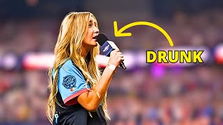 Ingrid Andress was DRUNK During the National Anthem [upl. by Arhat]