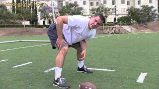 How to Long Snap a football Field Goals  Punts [upl. by Seaddon]