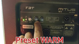 FBT Mitus 152A  Preset WARM [upl. by Neiman894]