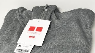 Uniqlo DryEx Long Sleeve FullZip Hoodie Gray [upl. by Bartel206]