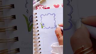 ♡ PAPER NOTES DOODLE  Draw Frame doodles for your planner  Bullet journal art [upl. by Aivun]