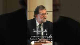 Declaracion de Rajoy en la audiencia nacional por la trama gurtel [upl. by Anirret]