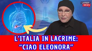 ELEONORA GIORGI LO STRAZIANTE ANNUNCIO IN DIRETTA TV quot LITALIA IN LACRIMEquot [upl. by Eymaj729]