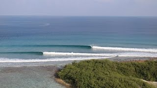 HD Drone Footage of Cokes Surf Breaks  Maldives Surf Holiday [upl. by Khalsa]