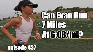 Can Evan Run 7 Miles at 608mi marathon running marathontraining [upl. by Nodnalb337]