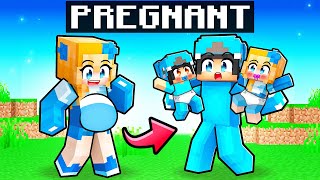 Crystal is PREGNANT with TWINS In Minecraft [upl. by Adnolay]