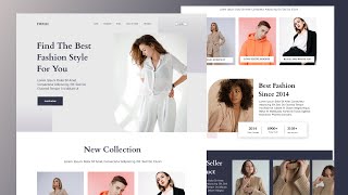 Figma Website Design Ecommerce Clothing Speed Art Design  Tutorial [upl. by Laehpar487]