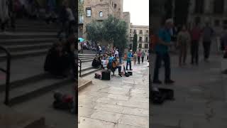 flamenco in Barcelona streetmusic [upl. by Nywrad]