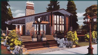 Luxurious Modern Cabin  The Sims 4 House Build [upl. by Chessy]