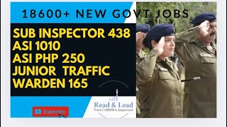 New Government Jobs  1800 Police Jobs  Subinspector Jobs  ASI Jobs [upl. by Augie]