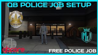 QBCore Police Job Setup FREE  FiveM Roleplay Scripts  FiveM Tutorial 2023  MJ DEVELOPMENT [upl. by Dabbs145]