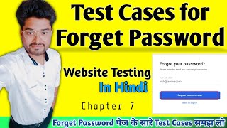 Forget Password Test cases🤖  Test cases for Forget Password  Website Testing  Chapter 7  MA🤝 [upl. by Merras]