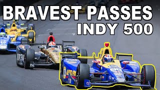 Top 10 Bravest Indy 500 Passes 20012021 [upl. by Nerek]