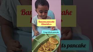 Banana pancake 10months babyfood trending cooking babylunch recipe food mommyvlogger [upl. by Anesuza]