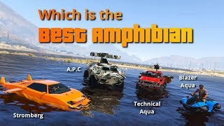 GTA V Best Amphibious Land Vehicle  Stromberg APC Blazer Aqua Technical Aqua [upl. by Sheela]