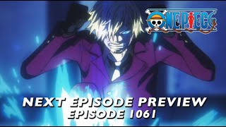 One Piece  Preview of Episode 1061  The Strike of an Ifrit Sanji vs Queen [upl. by Yokum]